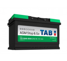 Аккумулятор TAB AGM 12V 80Ah 800A Обратная полярность