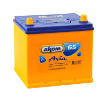 Аккумулятор AKOM Asia 6CT-65Ah 570A 12V Обратная полярность 