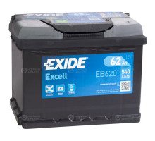 Аккумулятор Exide Excell 12V 62Ah 540A Обратная полярность