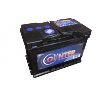 Аккумулятор GUNTER 6CT-75Ah 12V 600A Обратная полярность 