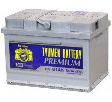 Аккумулятор Tyumen Battery Premium 12V 61Ah 540A Обратная полярность Низкий