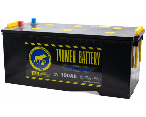 Аккумулятор TYUMEN BATTERY 12V 190Ah 1320A Прямая полярность