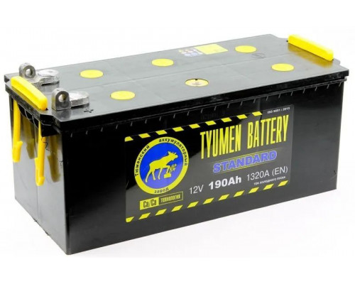 Аккумулятор TYUMEN BATTERY под болт 12V 190Ah 1320A Прямая полярность