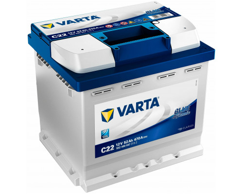 Аккумулятор Varta C22 Кубик 12V 52Ah 470A Обратная полярность