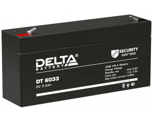 Аккумулятор ИБП DELTA DT 6033 6V 3.3Ah