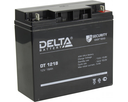 Аккумулятор ИБП DELTA DT 1218 12V 18Ah