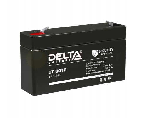 Аккумулятор ИБП DELTA DT 6012 6V 1.2Ah