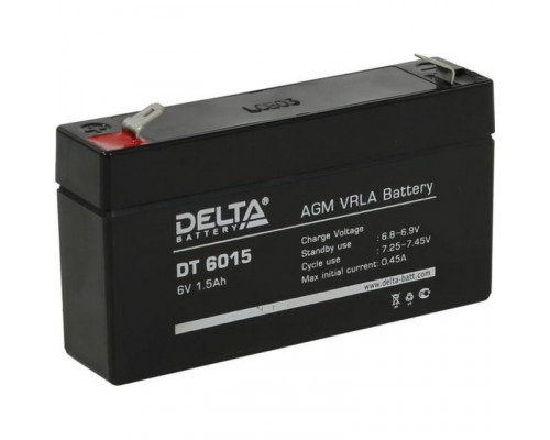 Аккумулятор ИБП DELTA DT 6015 6V 1.5Ah