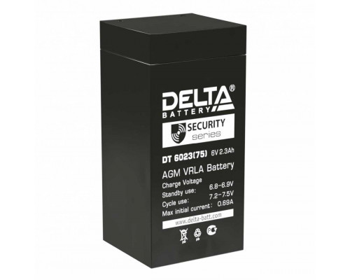 Аккумулятор ИБП DELTA DT 6023 6V 2.3Ah