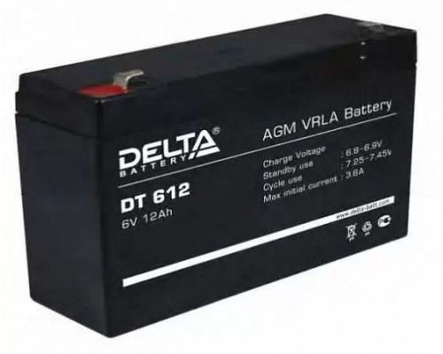 Аккумулятор ИБП DELTA DT 612 6V 12Ah