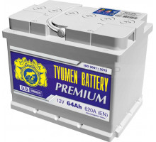 Аккумулятор TYUMEN Battery Premium 12V 64Ah 620A Обратная полярность