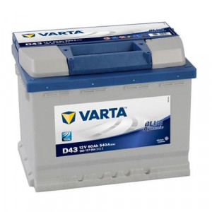 Аккумулятор VARTA D43 12V 60Ah 540A Прямая полярность