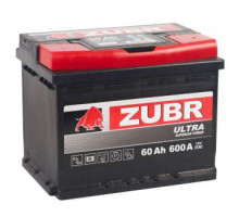 Аккумулятор ZUBR Ultra 12V 60Ah 600A Обратная полярность