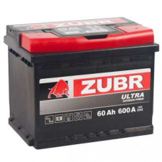 Аккумулятор ZUBR Ultra 12V 60Ah 600A Обратная полярность