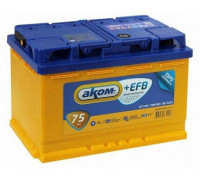 Аккумулятор AKOM+EFB 12V 75Ah 750A Прямая полярность