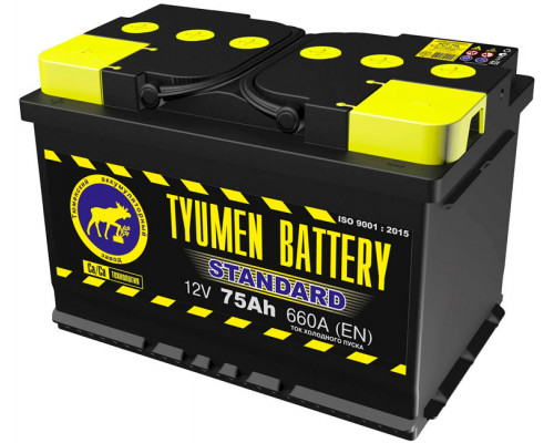 Аккумулятор Tyumen Battery 12V 75Ah 660A Обратная полярность