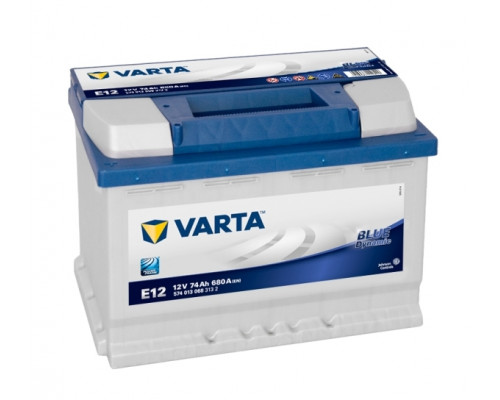 Аккумулятор VARTA E12 Blue Dynamic 12V 74Ah 680A Прямая полярность