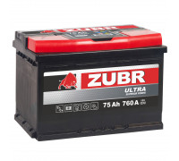 Аккумулятор ZUBR 12V 75Ah 760A Обратная полярность