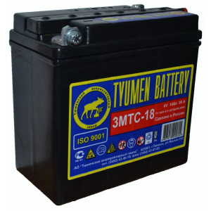 Аккумулятор мото Tyumen Battery 3MTC-18 6V 18Ah 90A